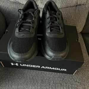 Under Armour Men's All-Black Athletic Sneakers